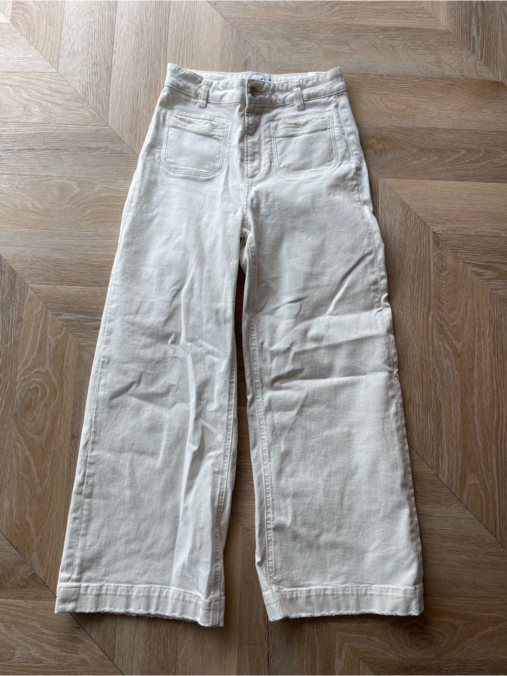 PAIGE off white High-Rise Jeans